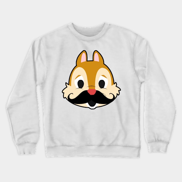 Dale with Mustache Crewneck Sweatshirt by LuisP96